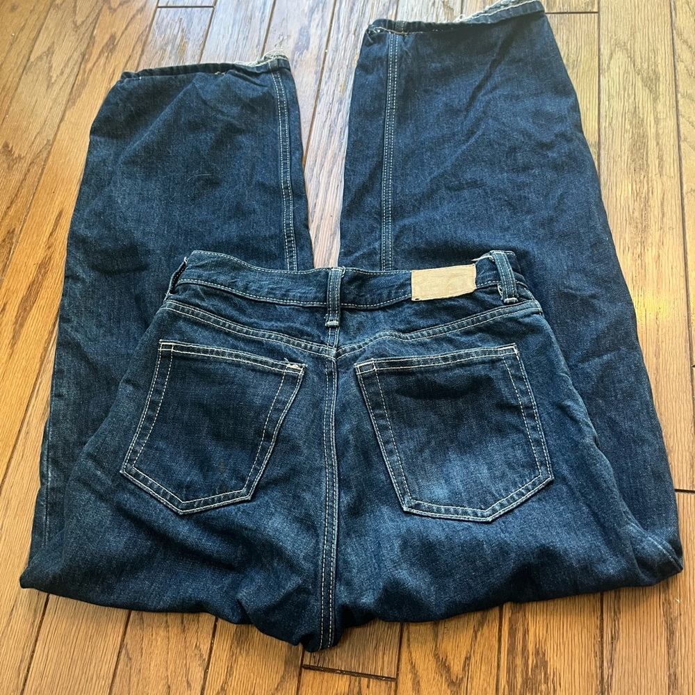 Weekday navy blue denim jeans -measurements pictured